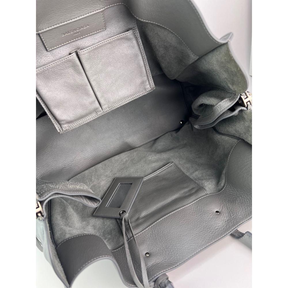 Grey Leather Balenciaga Shoulder Bag