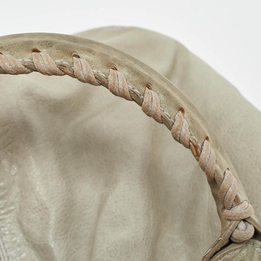 Grey Leather Balenciaga Handbag