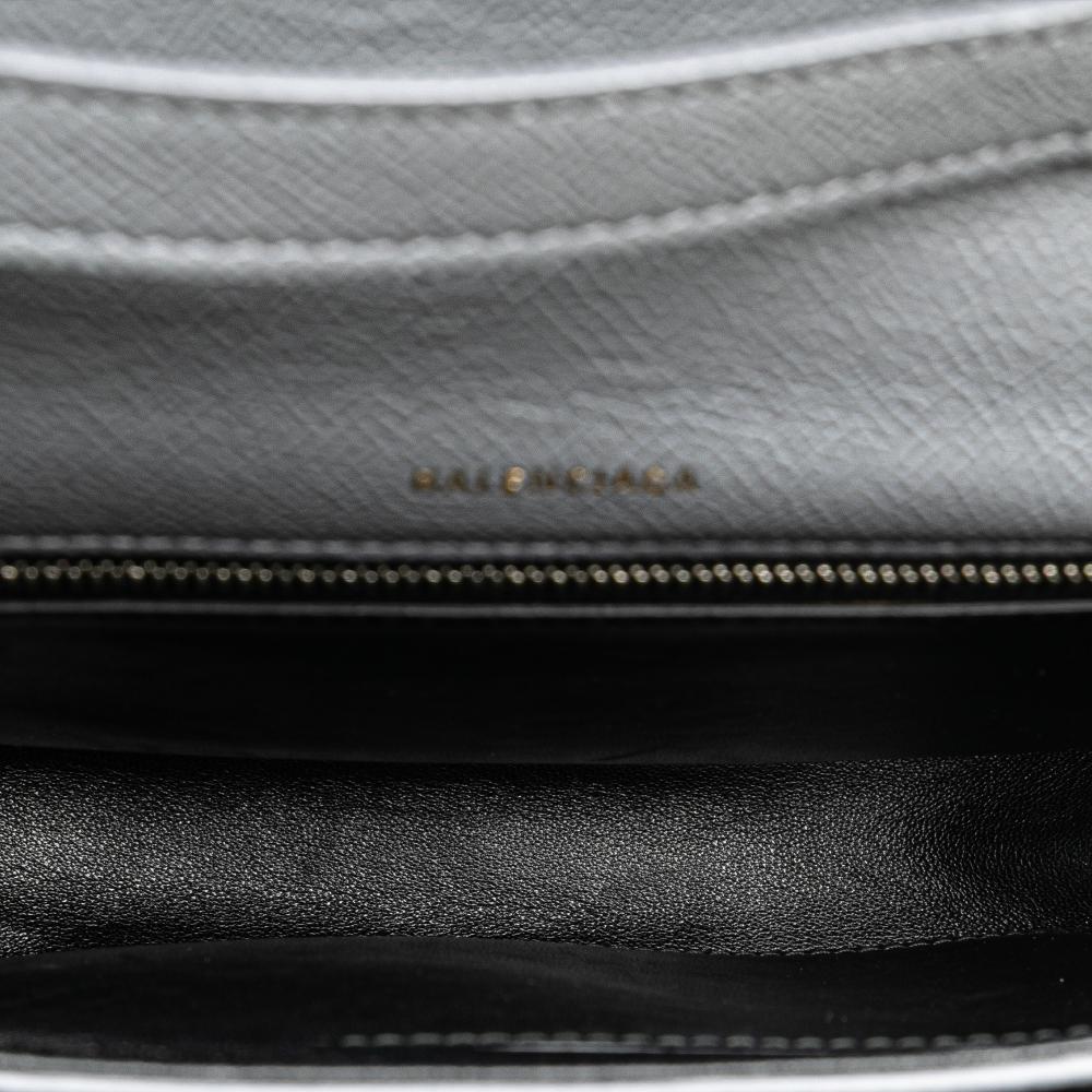 Grey Leather Balenciaga Day