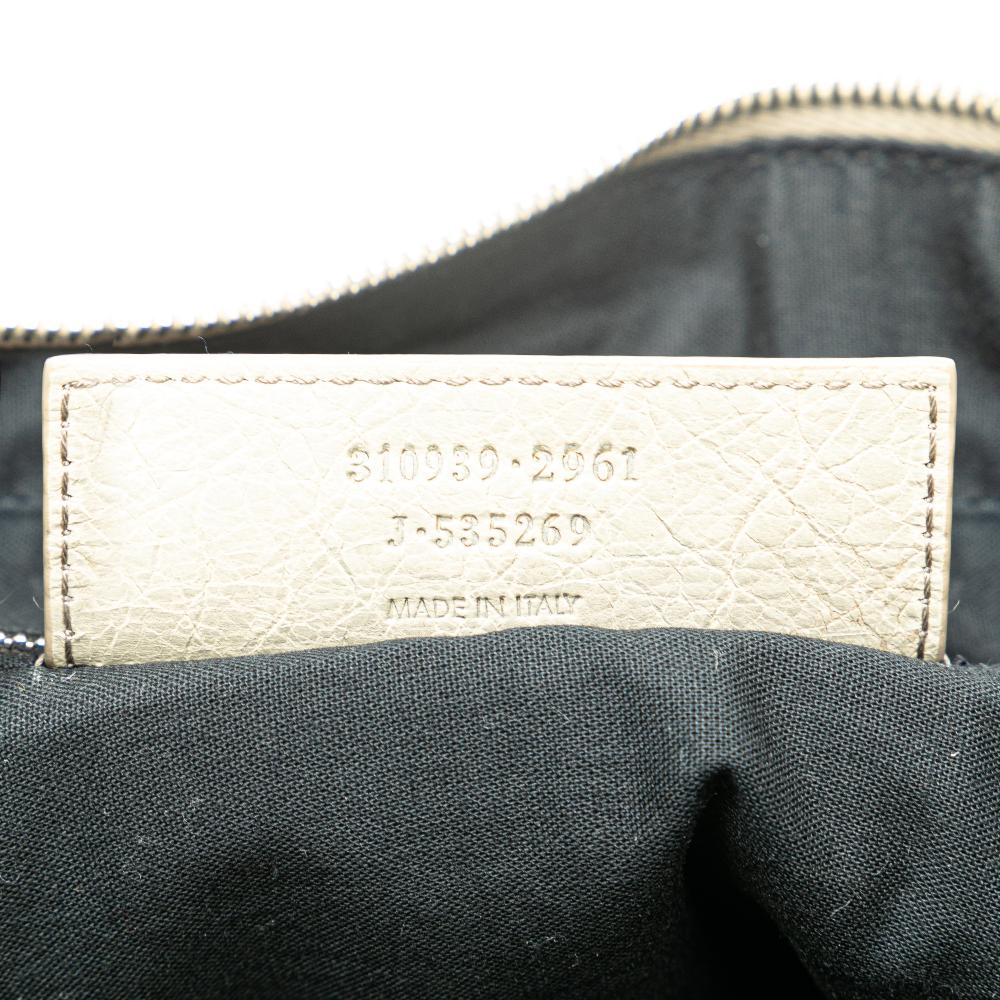 Grey Leather Balenciaga Handbag