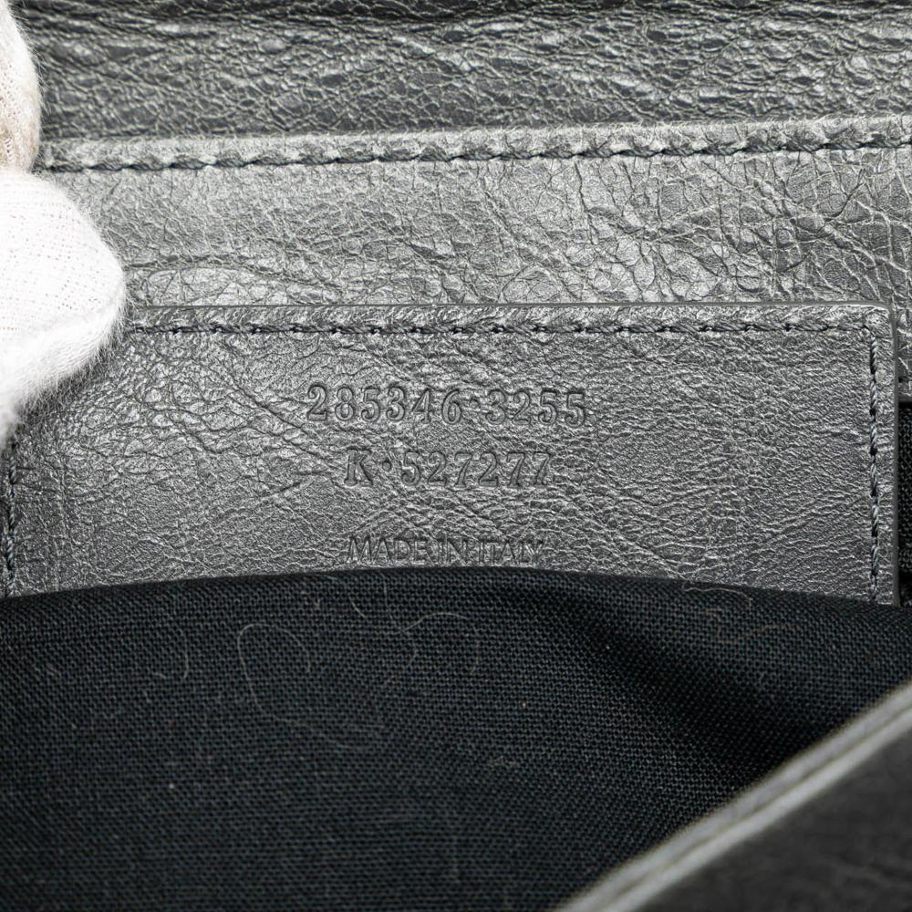 Grey Leather Balenciaga Crossbody Bag