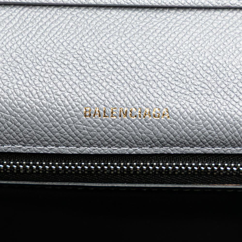 Grey Leather Balenciaga Day