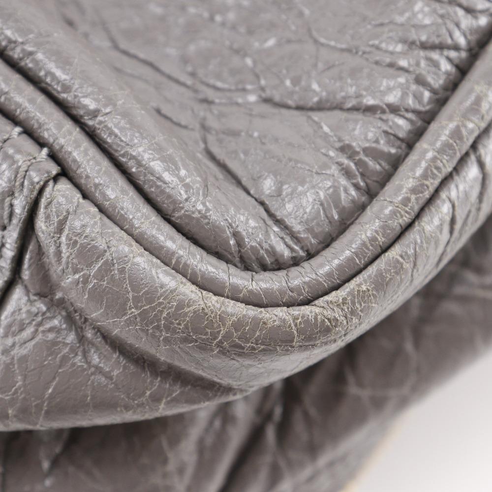 Grey Leather Balenciaga Handbag