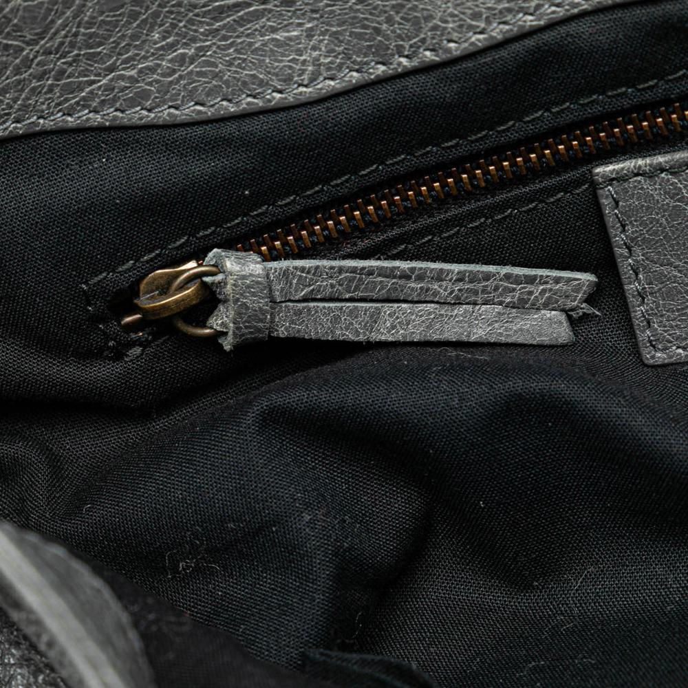 Grey Leather Balenciaga Crossbody Bag