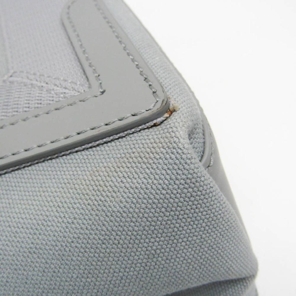 Grey Leather Balenciaga Cabas