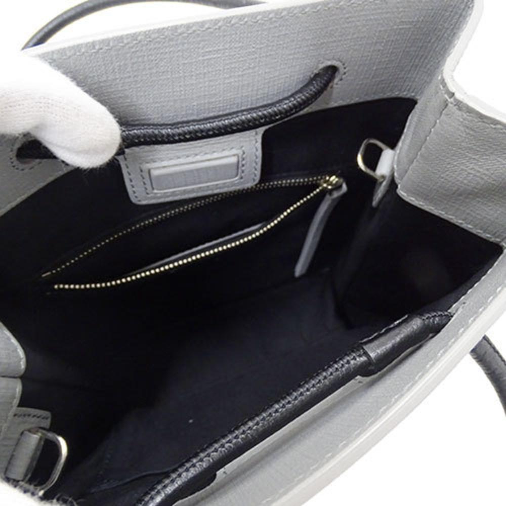 Grey Leather Balenciaga Tote
