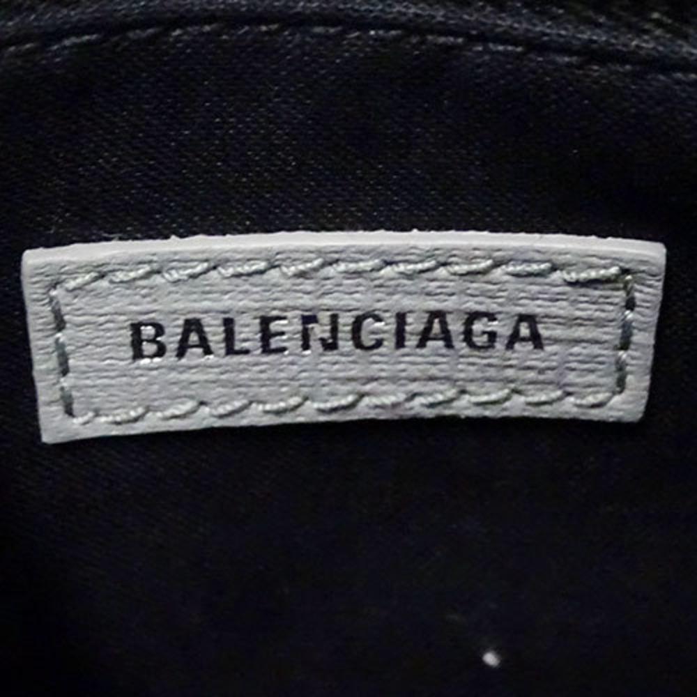 Grey Leather Balenciaga Tote