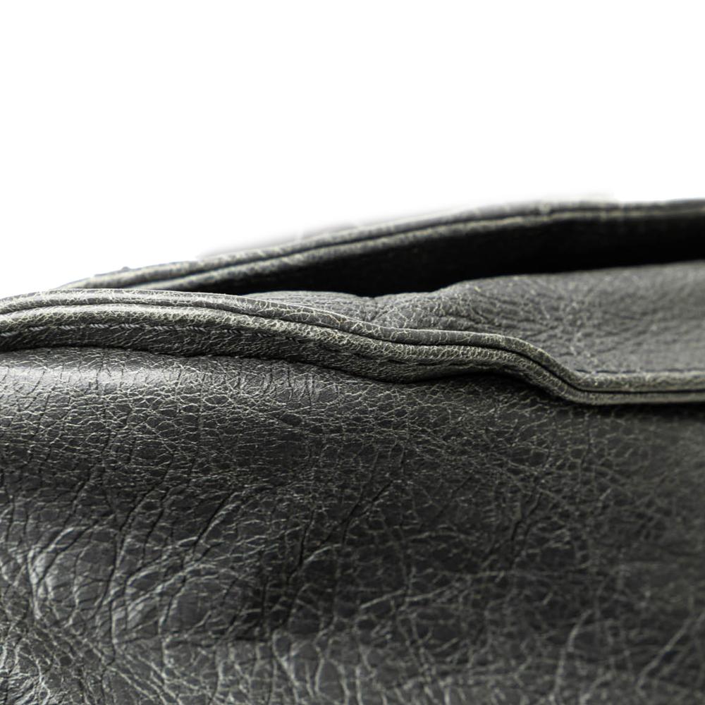 Grey Leather Balenciaga Crossbody Bag