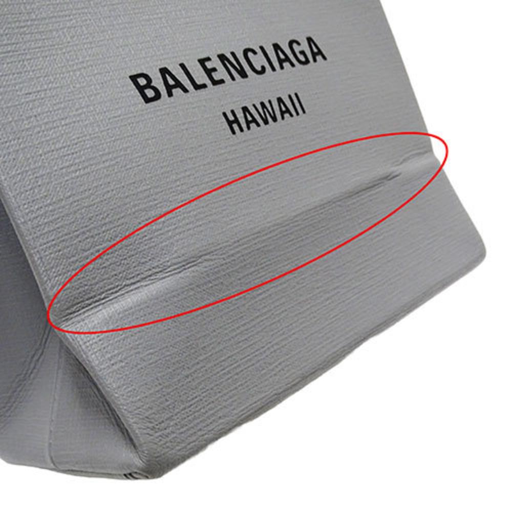Grey Leather Balenciaga Tote