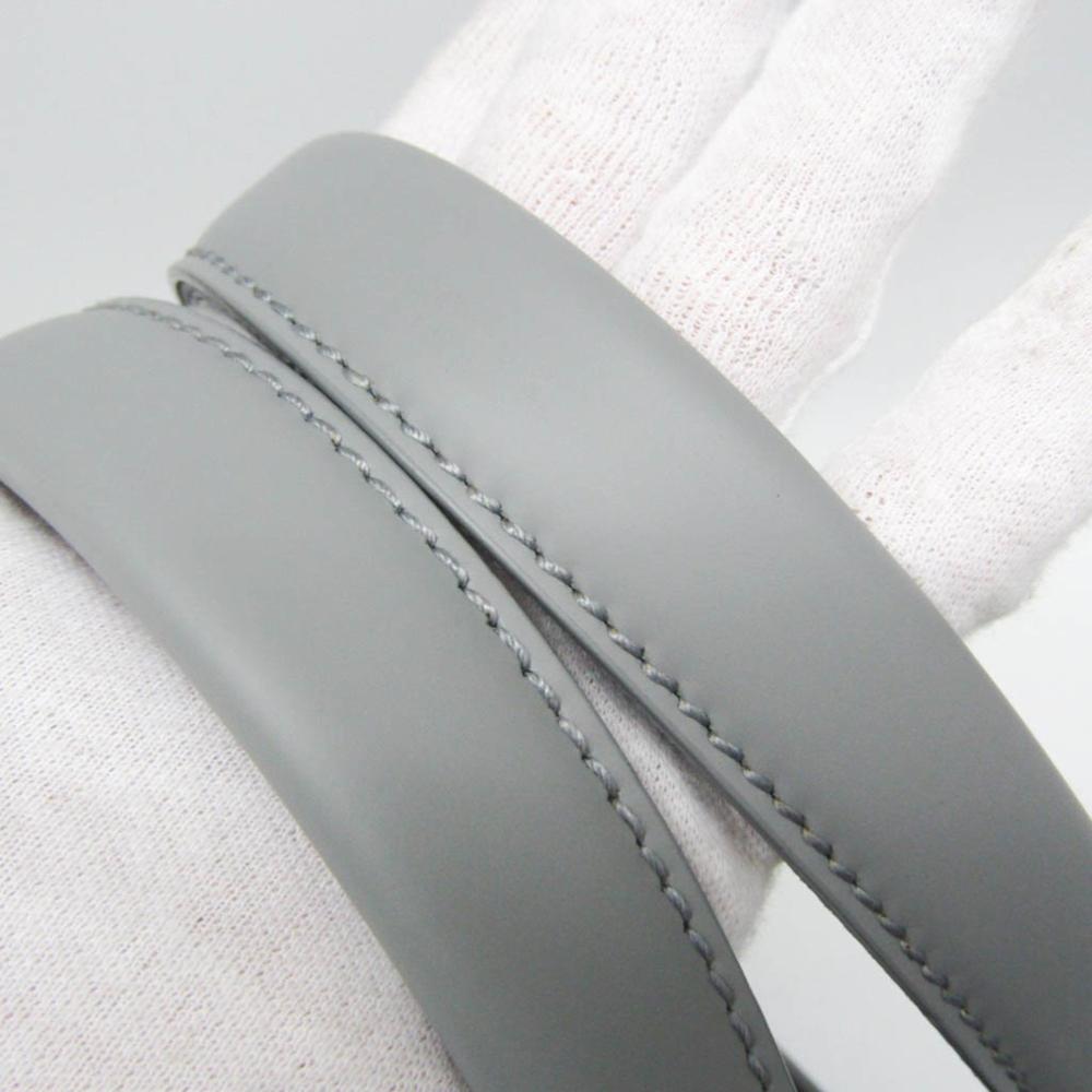 Grey Leather Balenciaga Cabas