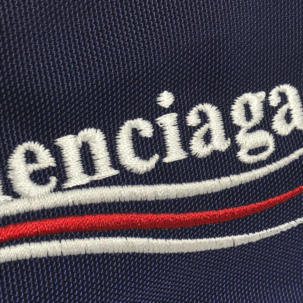 Navy Fabric Balenciaga Shoulder Bag