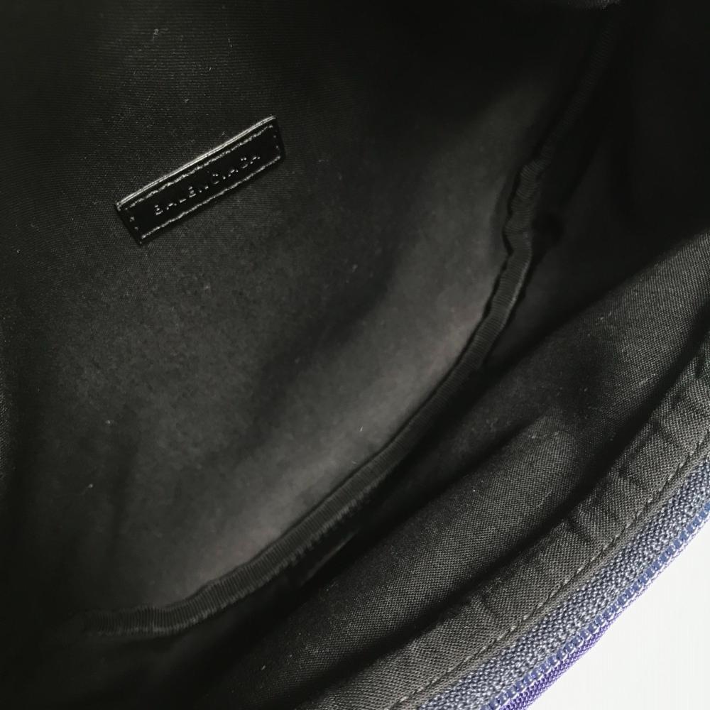 Navy Fabric Balenciaga Shoulder Bag