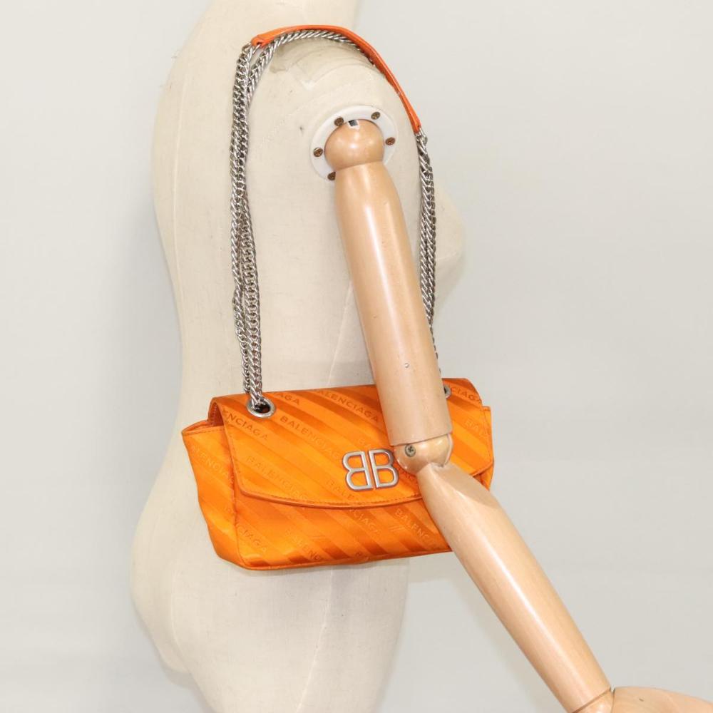 Orange Fabric Balenciaga Shoulder Bag