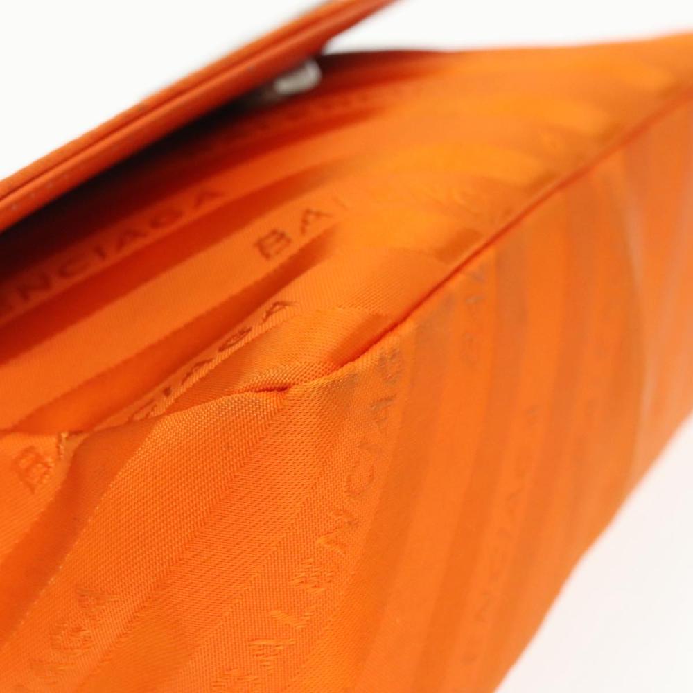 Orange Fabric Balenciaga Shoulder Bag