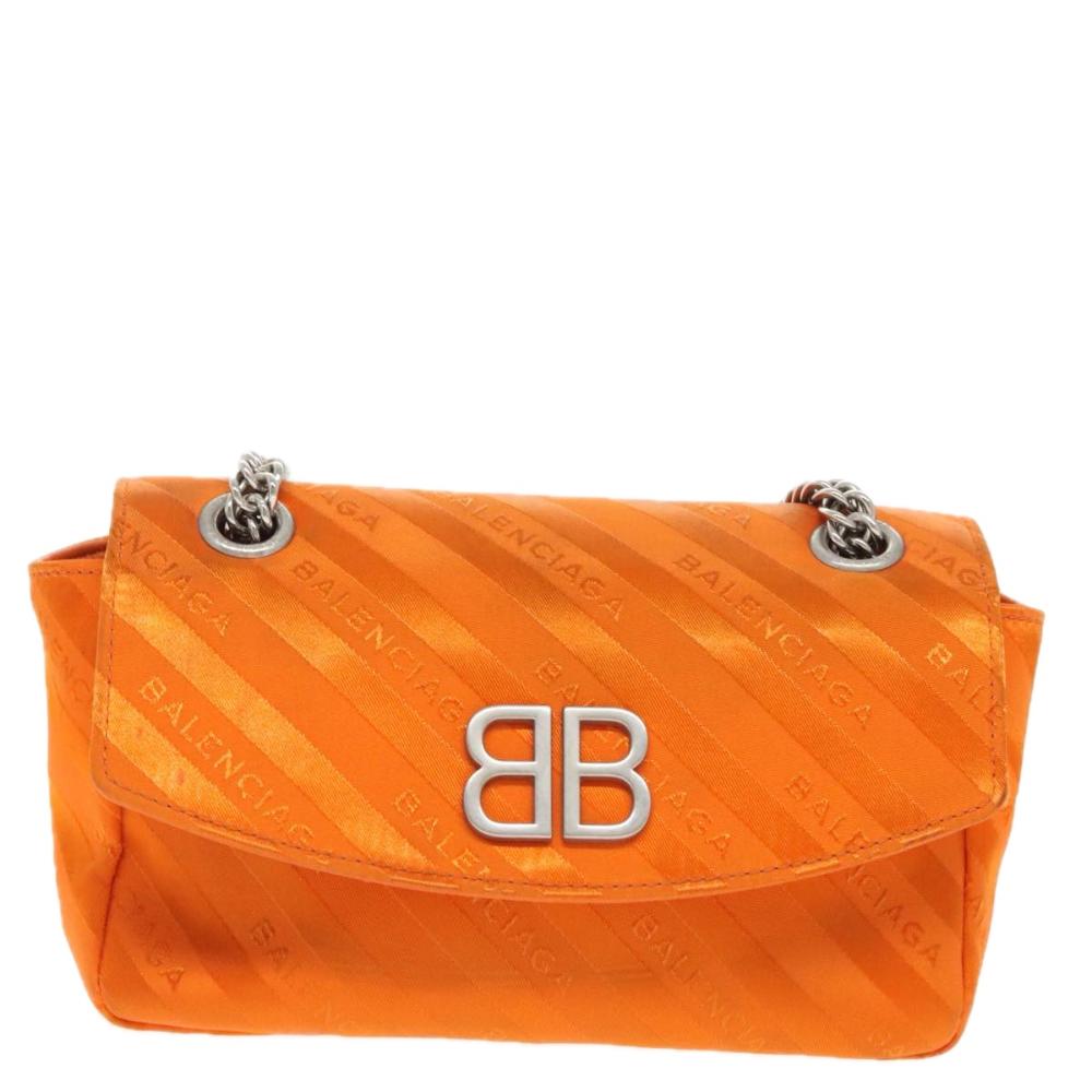 Orange Leather Balenciaga Shoulder Bag