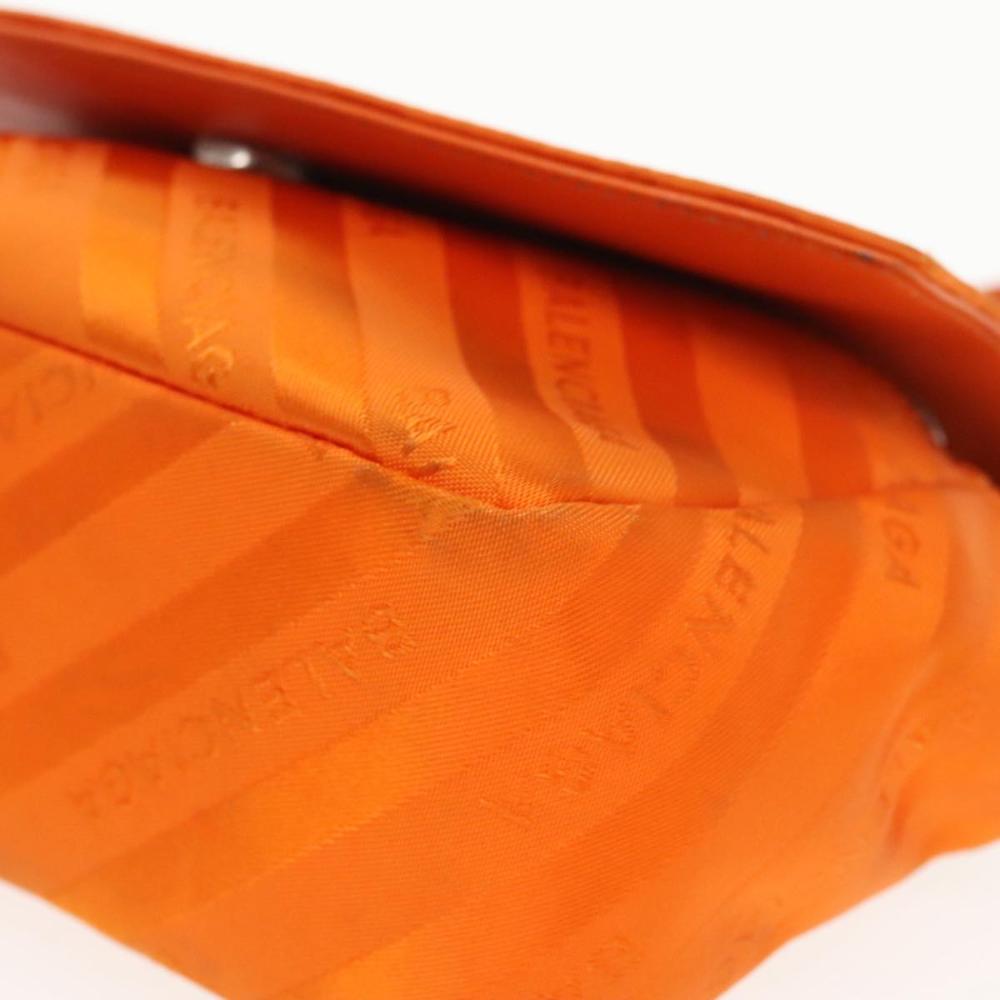 Orange Leather Balenciaga Shoulder Bag