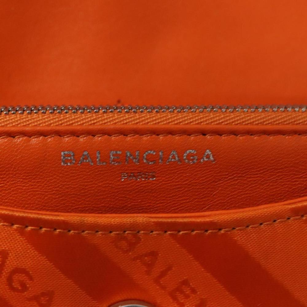 Orange Leather Balenciaga Shoulder Bag