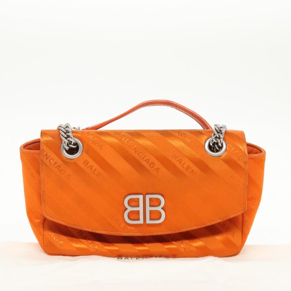 Orange Leather Balenciaga Shoulder Bag
