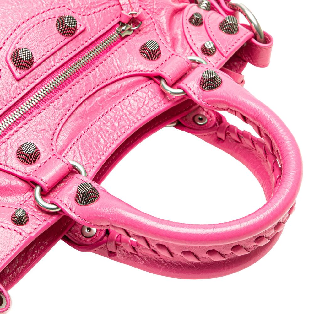 Pink Leather Balenciaga Handbag
