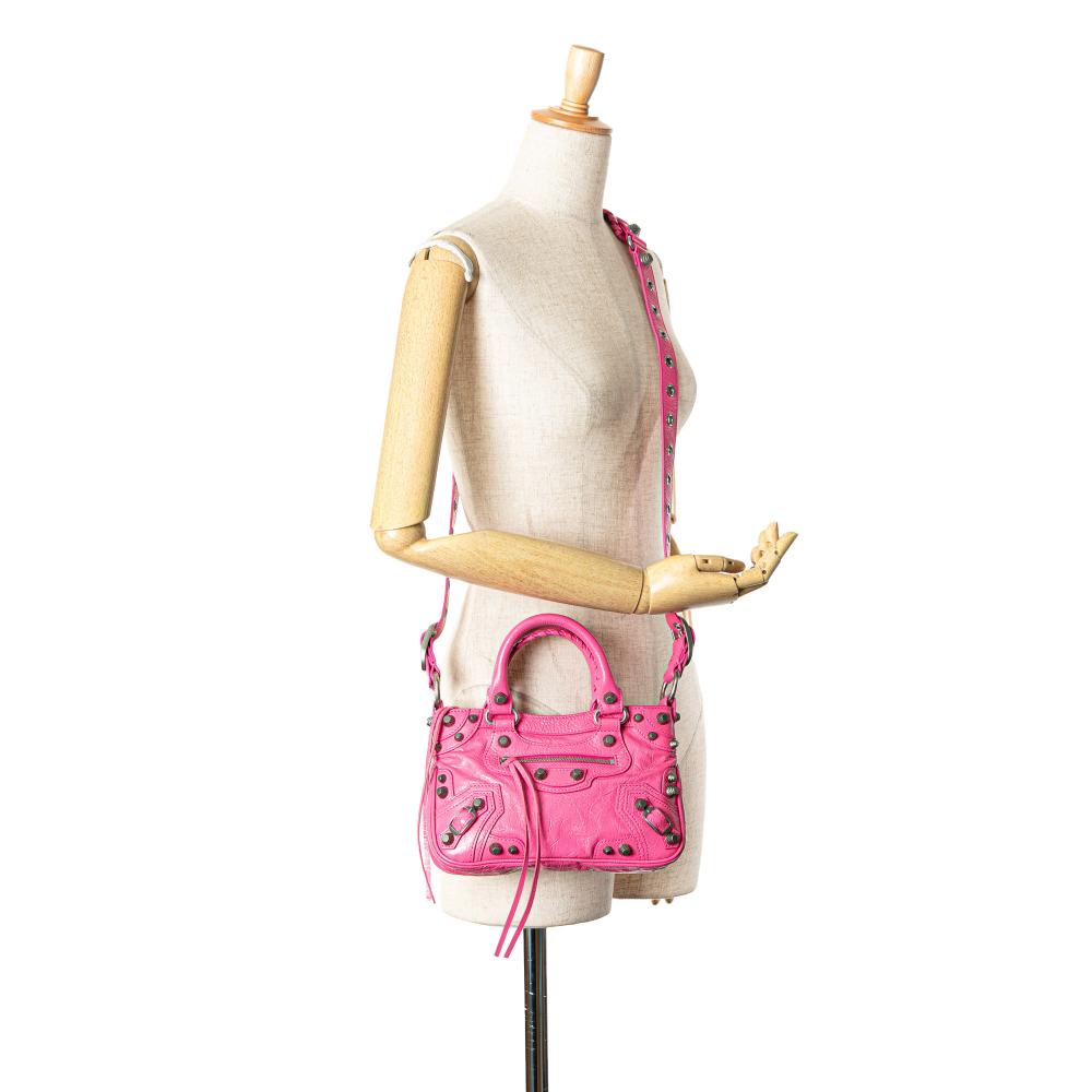Pink Leather Balenciaga Handbag
