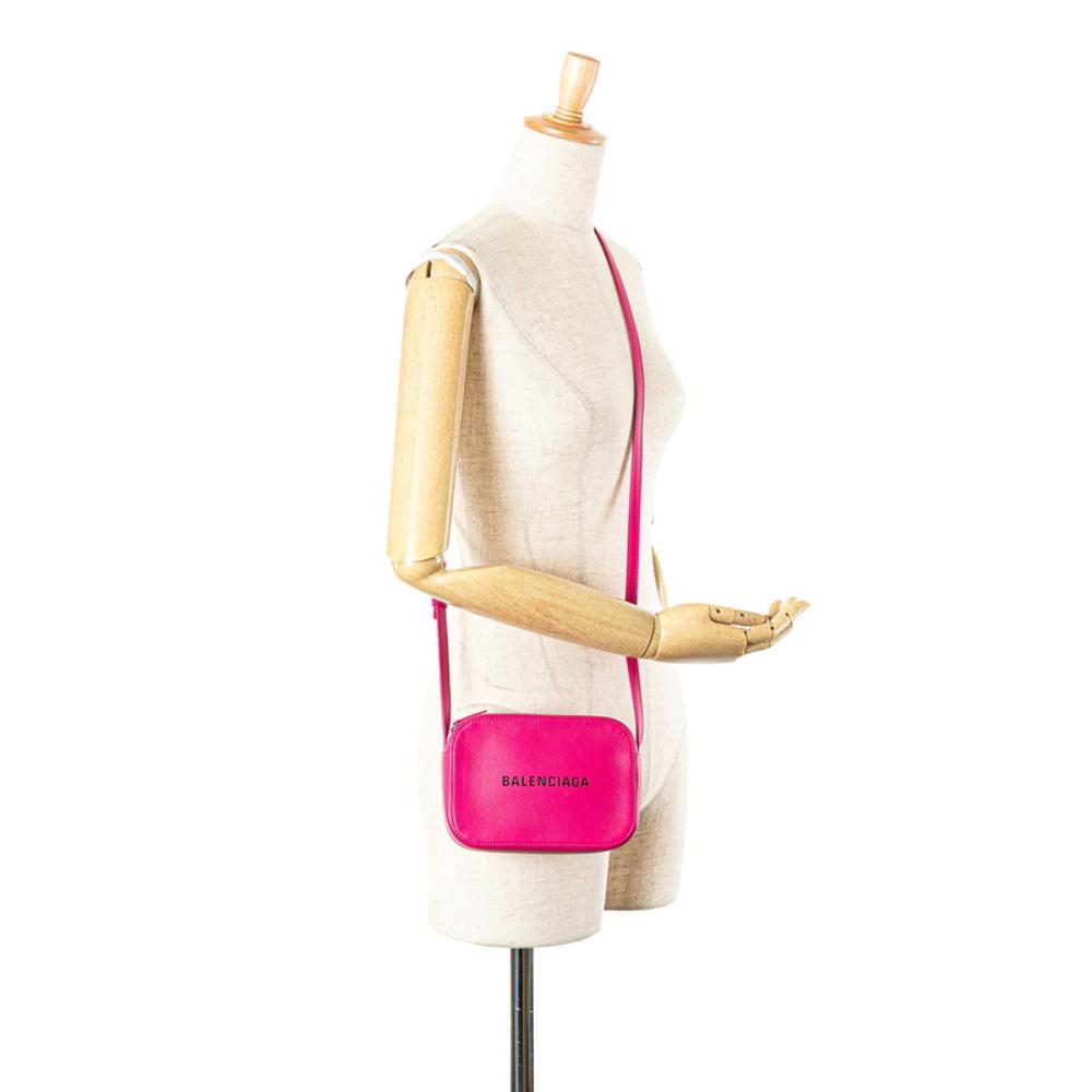 Pink Leather Balenciaga Crossbody Bag