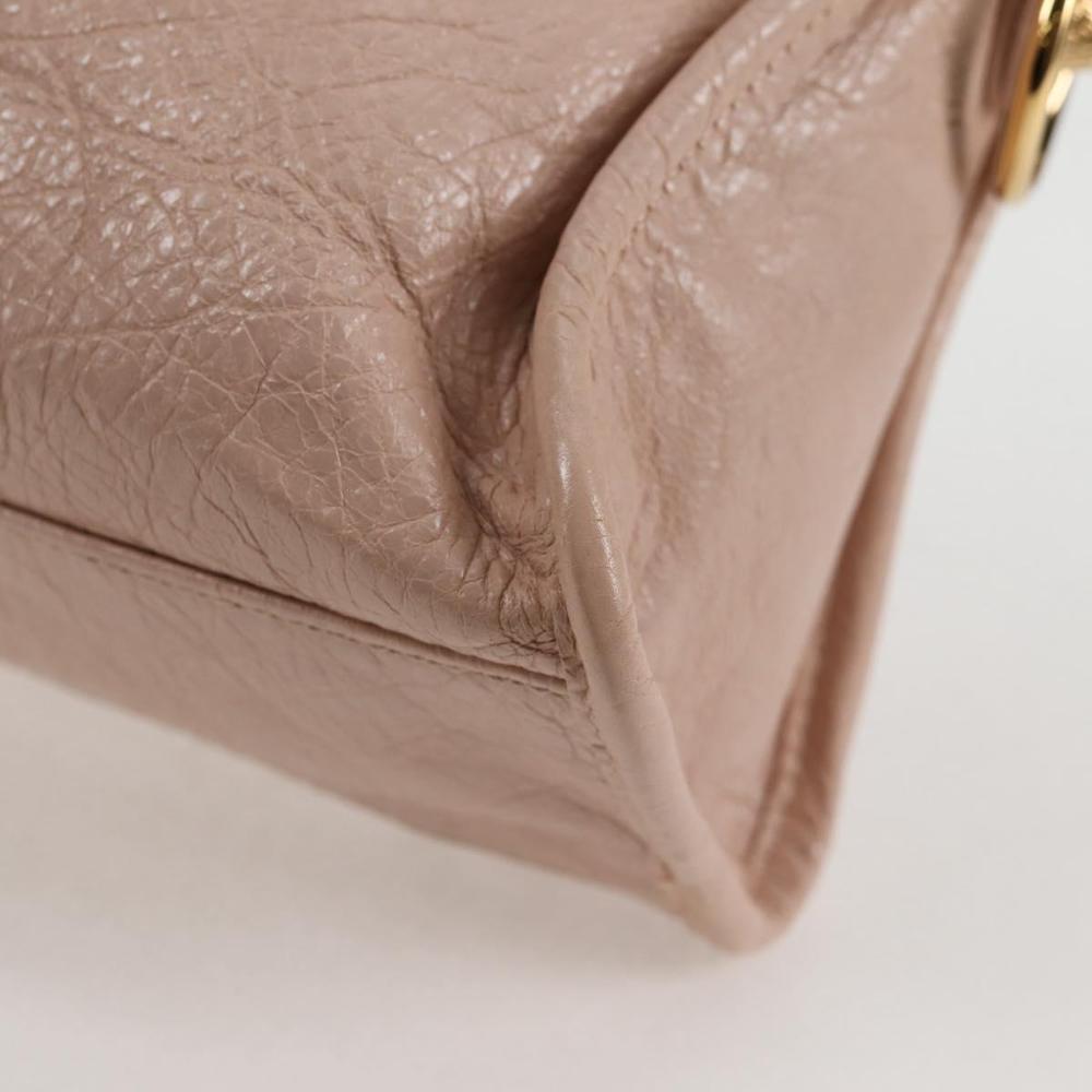 Pink Leather Balenciaga City