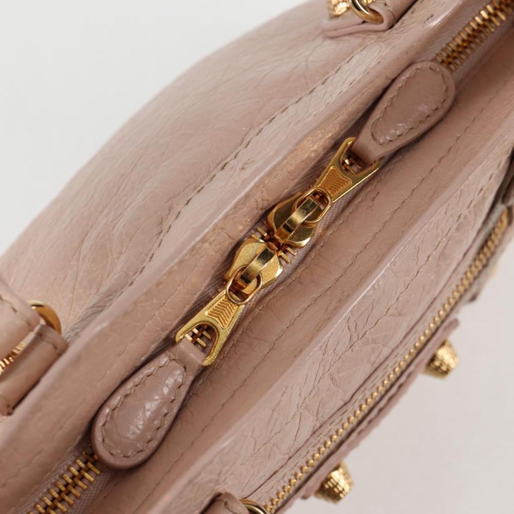 Pink Leather Balenciaga City