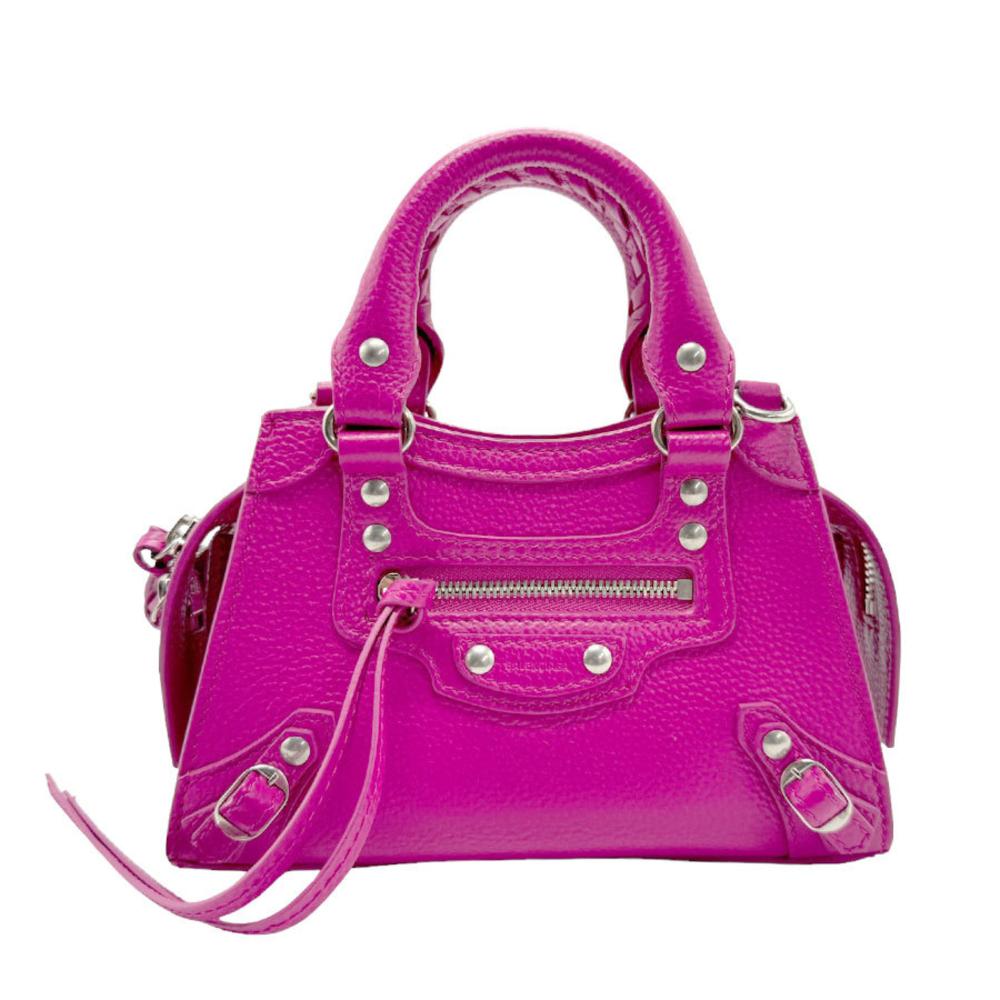 Pink Leather Balenciaga Shoulder Bag