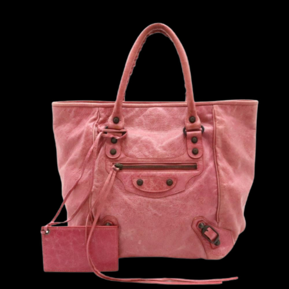 Pink Leather Balenciaga City