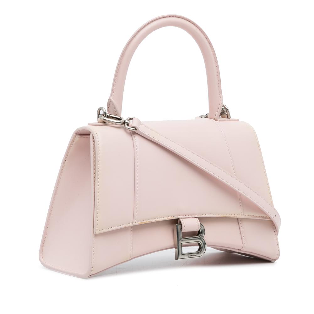 Pink Leather Balenciaga Hourglass