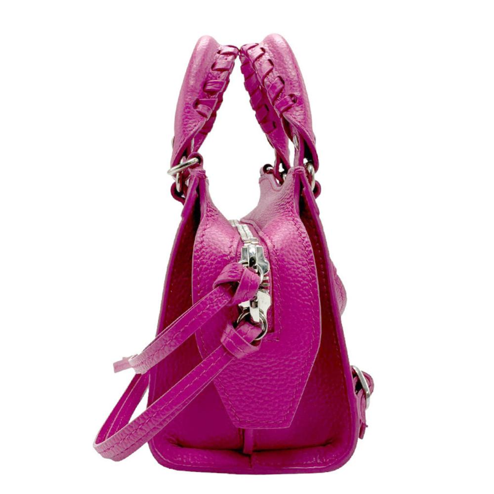 Pink Leather Balenciaga Shoulder Bag