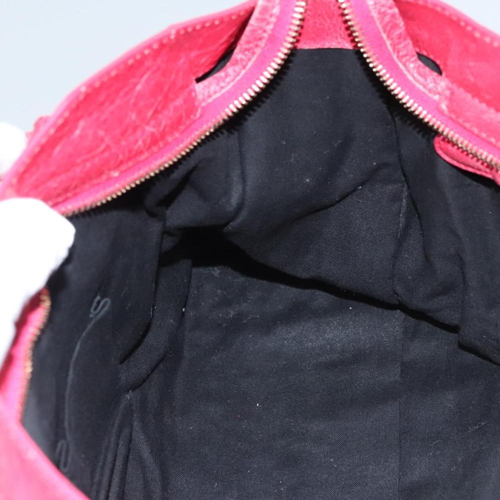 Pink Leather Balenciaga City