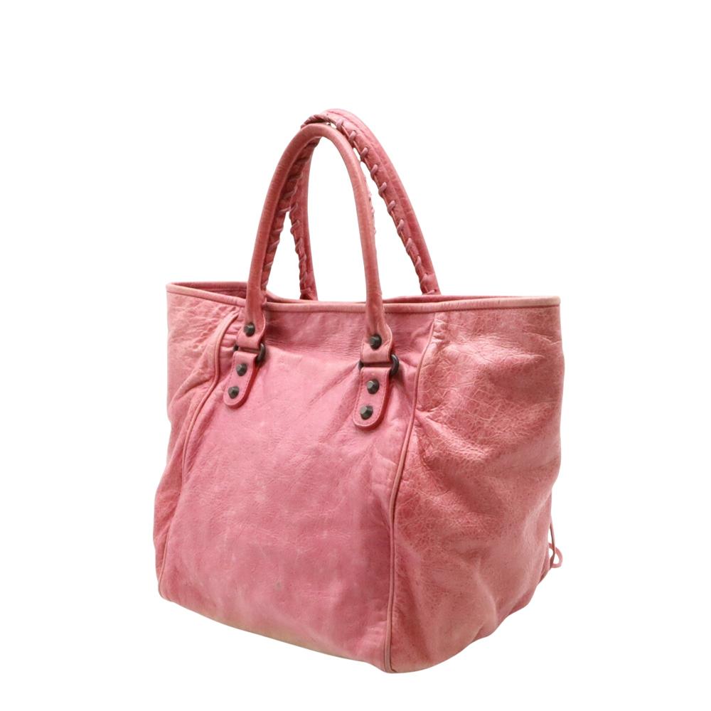 Pink Leather Balenciaga City