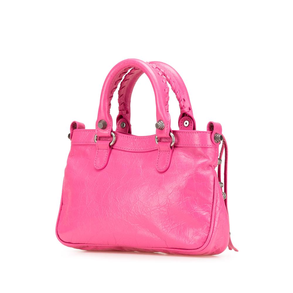 Pink Leather Balenciaga Handbag