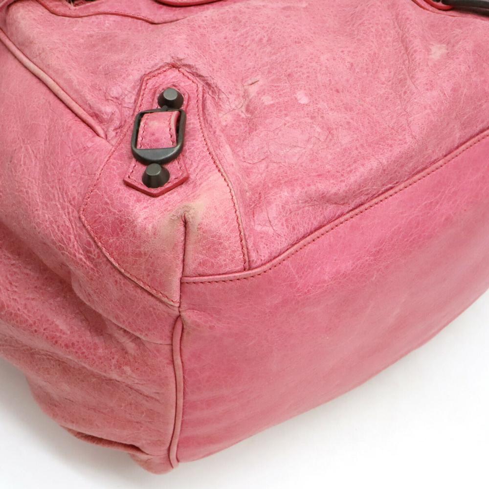 Pink Leather Balenciaga Tote