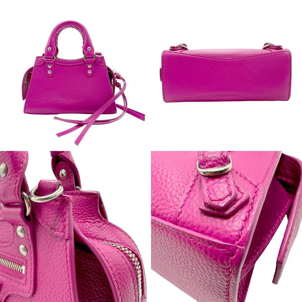 Pink Leather Balenciaga Shoulder Bag