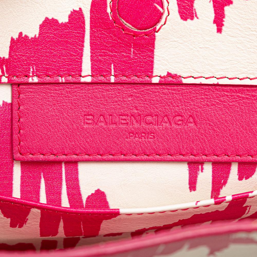 Pink Leather Balenciaga Papier