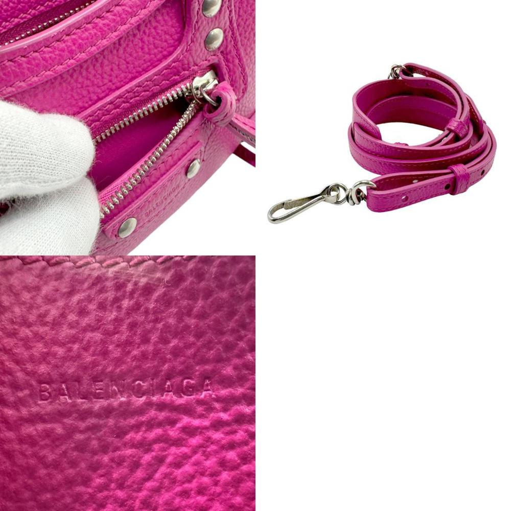 Pink Leather Balenciaga Shoulder Bag