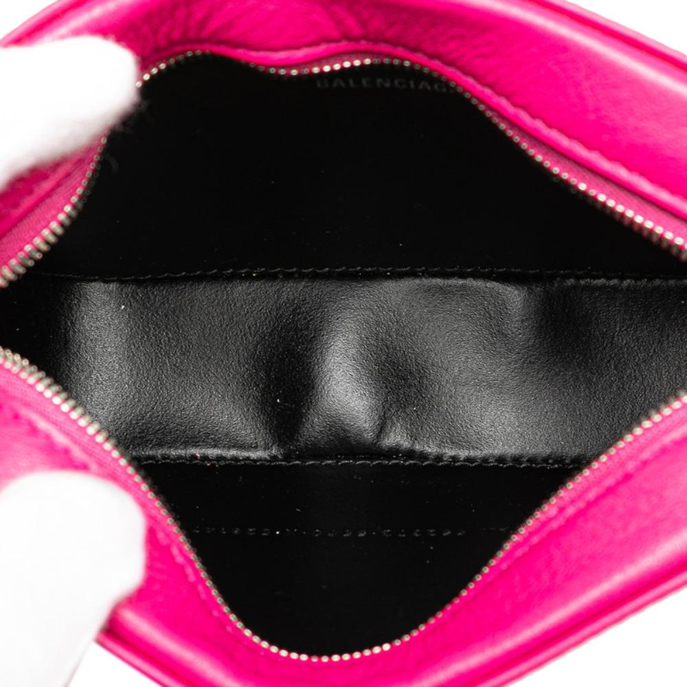 Pink Leather Balenciaga Crossbody Bag
