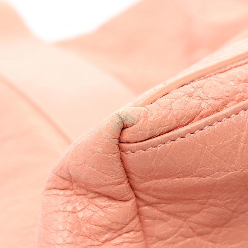 Pink Leather Balenciaga Cabas
