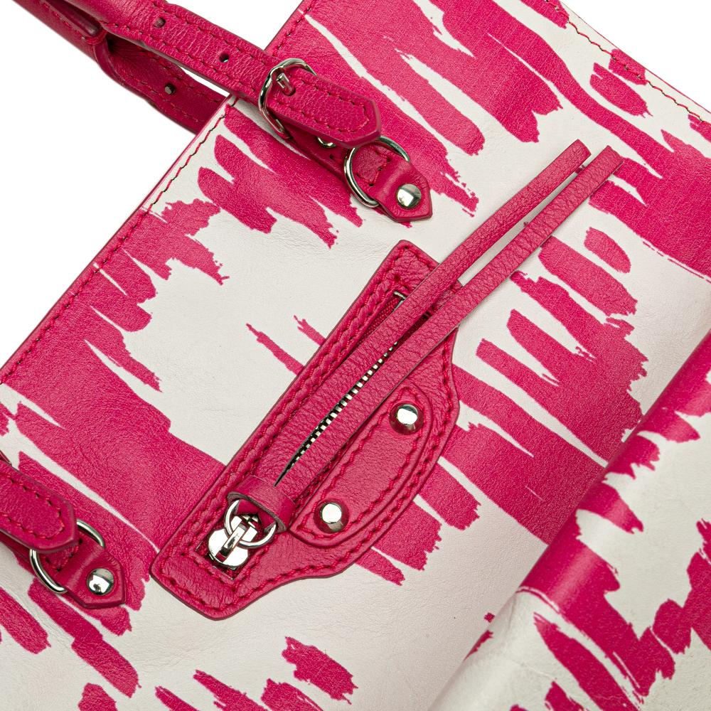 Pink Leather Balenciaga Papier