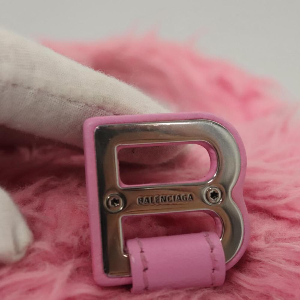 Pink Wool Balenciaga Handbag