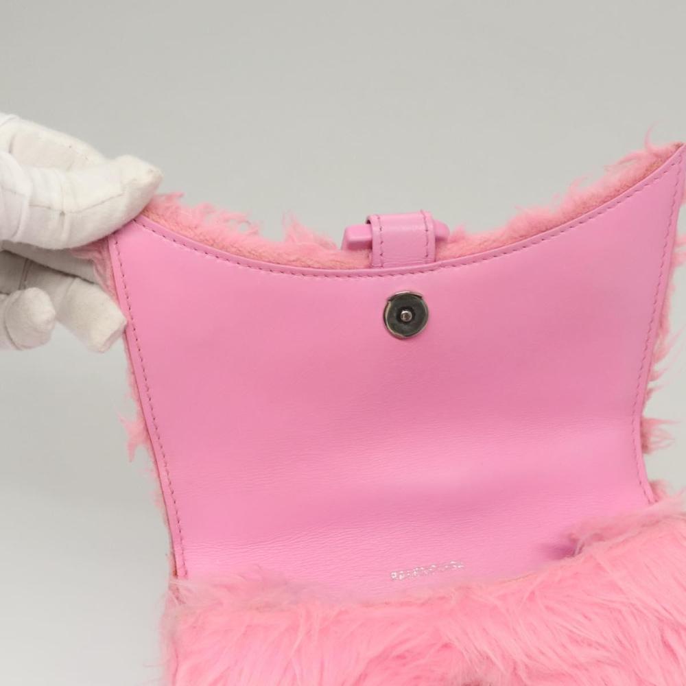 Pink Wool Balenciaga Handbag