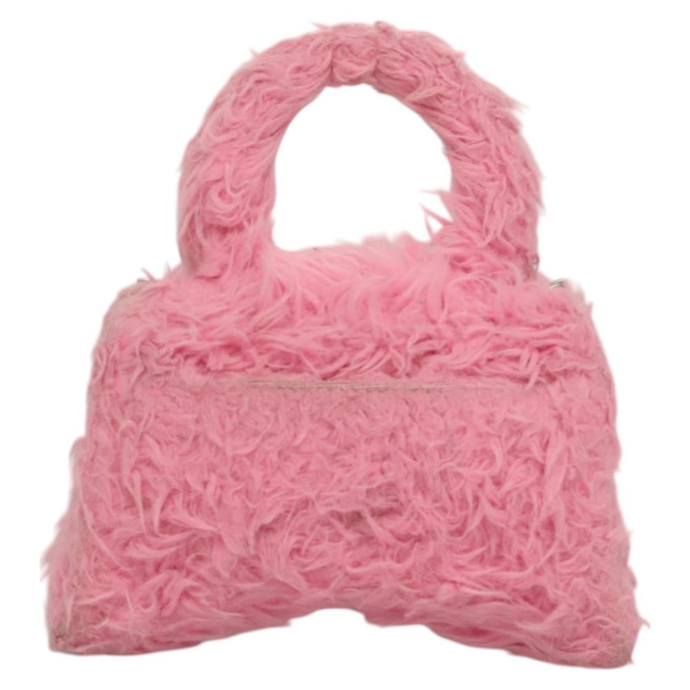 Pink Wool Balenciaga Handbag