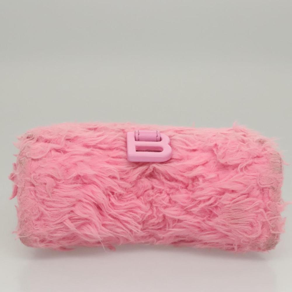 Pink Wool Balenciaga Handbag