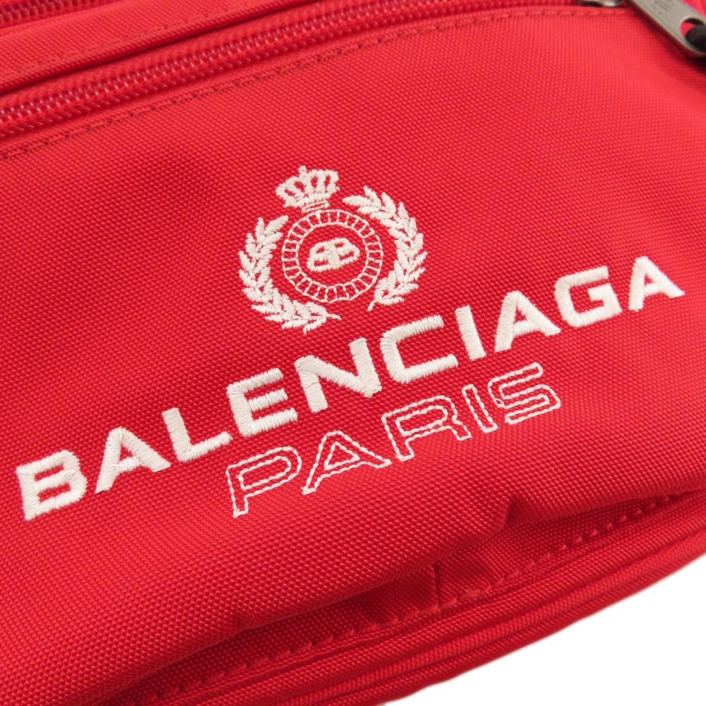 Red Canvas Balenciaga Crossbody Bag