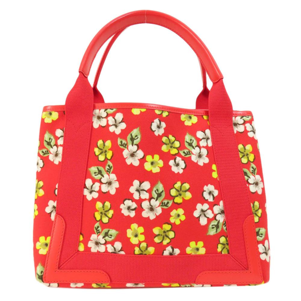 Red Fabric Balenciaga Cabas