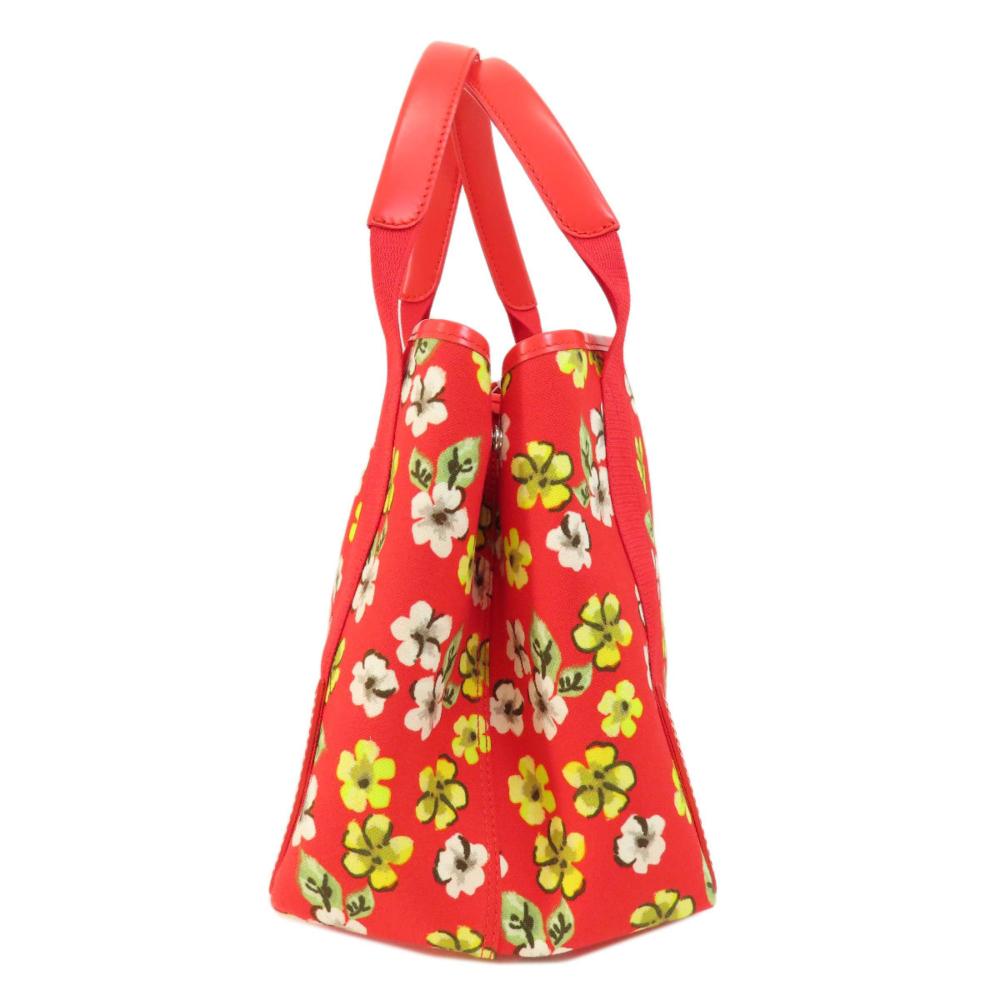 Red Fabric Balenciaga Cabas