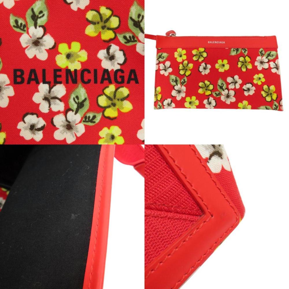 Red Fabric Balenciaga Cabas