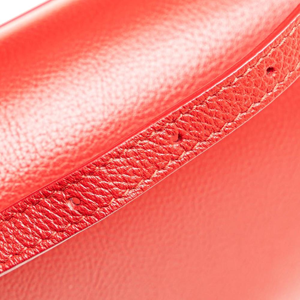 Red Leather Balenciaga Hourglass